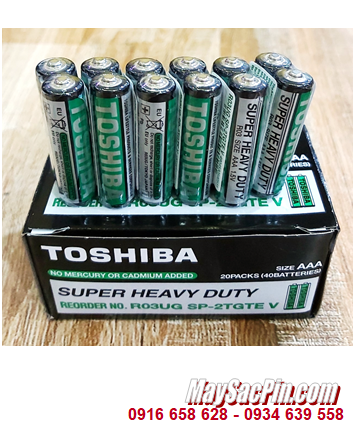 COMBO 1HỘP 40viên Pin AAA 1.5v Toshiba R03UG Heavy Duty chính hãng _Giá chỉ 125.000vnd/ HỘP